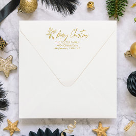 Weihnachtsangebot Holly Whimsical Script Rückkehr Gummistempel