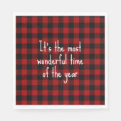 Weihnachtsangebot in Buffalo Kariert Serviette (Vorderseite)