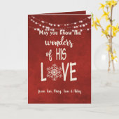 Weihnachtsangebot in rot mit leichter Zeichenkette Karte (Gelbe Blume)