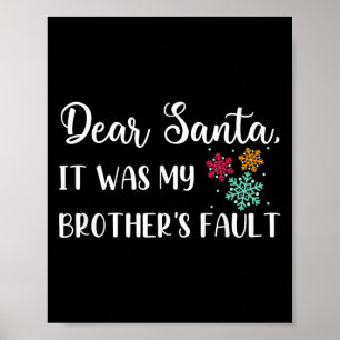 Weihnachtsangebot liebt Weihnachten war mein Brude Poster