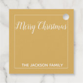 Weihnachtsangebot mit Engel & Gold Geschenkanhänger (Rückseite)