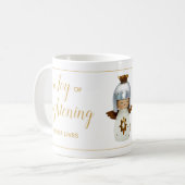 Weihnachtsangebot mit Engel & Gold Kaffeetasse (Vorderseite Links)