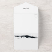 Weihnachtsangebot mit Sternenhimmel und Holz All In One Einladung (Außenbereich)