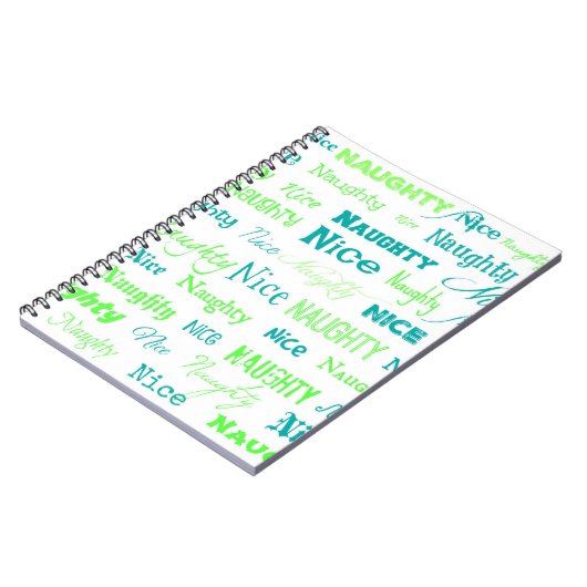 Weihnachtsangebot Spaß schmutzig oder schön Notizblock (Linke Seite)