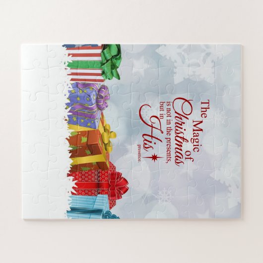 Weihnachtsangebot und Geschenke Puzzle (Horizontal)