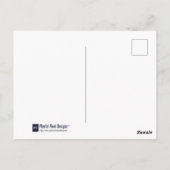 Weihnachtsangebot Wasserfarbe Lila Buchstaben Postkarte (Rückseite)