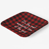 Weihnachtsangebot zu Buffalo Kariert Napkins Pappteller (Gewinkelt)