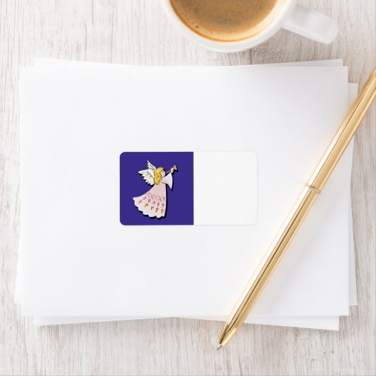 Weihnachtsangel Adressaufkleber (Insitu)