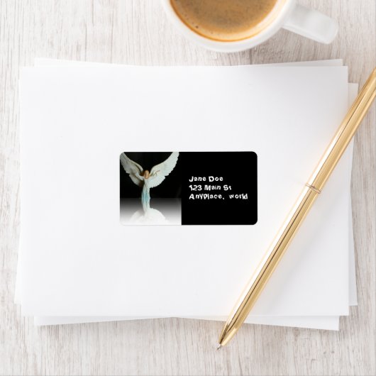 Weihnachtsangel Adressaufkleber (Insitu)