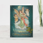 Weihnachtsangel & Cherubs Karte (Vorderseite)