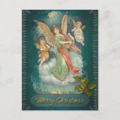 Weihnachtsangel & Cherubs Postkarte (Vorderseite)
