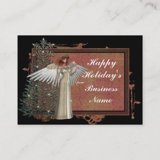 Weihnachtsangel Design 1 Geschäftskarte Visitenkarte (Vorderseite)