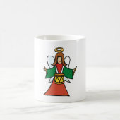 Weihnachtsangel Drummer Holiday Music Design Kaffeetasse (Mittel)