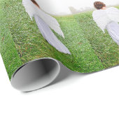 Weihnachtsangel Girl White Green Holiday Geschenkpapier (Rolleneckpunkt)