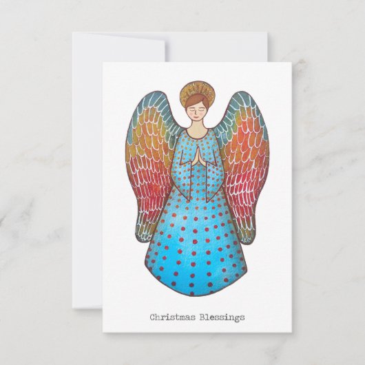 Weihnachtsangel-Karte (Vorderseite)