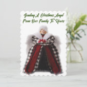 Weihnachtsangel-Karte Feiertagskarte (Stehend Vorderseite)