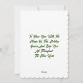 Weihnachtsangel-Karte Feiertagskarte (Rückseite)