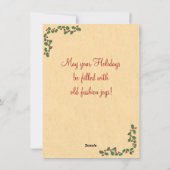 Weihnachtsangel-Karte Feiertagskarte (Rückseite)