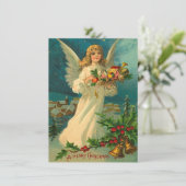 Weihnachtsangel-Karte Feiertagskarte (Stehend Vorderseite)