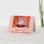 Weihnachtsangel-Karte Feiertagskarte (Rückseite)