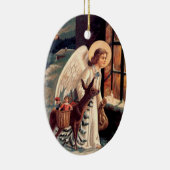 Weihnachtsangel Oval Ornament (Rechts)