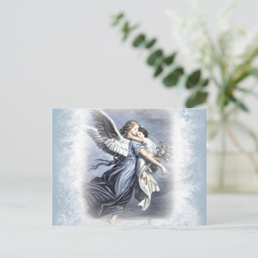 Weihnachtsangel-Postkarten Feiertagspostkarte (Stehend Vorderseite)