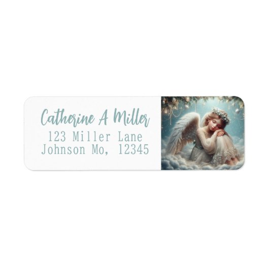 Weihnachtsangel-Rücksendeadresse (Vorne)