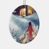 Weihnachtsangel Shepherd Krippe Keramik Ornament (Rechts)