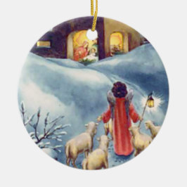 Weihnachtsangel Shepherd Krippe Keramik Ornament