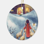 Weihnachtsangel Shepherd Krippe Keramik Ornament (Links)