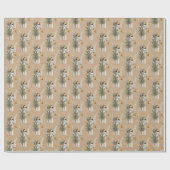 Weihnachtsangel & Tree Holiday Kraft Geschenkpapier (Flach)