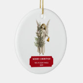 Weihnachtsangel & Tree Urlaub Keramik Ornament (Rechts)