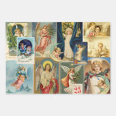 Weihnachtsangel Viktorianische Karten Geschenkpapier Set (Vorderseite 3)