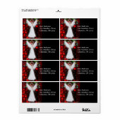 Weihnachtsangel Weihnachtsadressen Labels (Vorne)