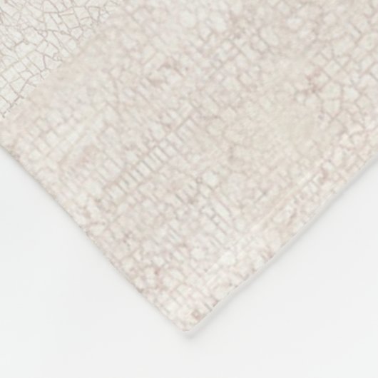 Weihnachtsangel-Weltfrieden Monogramm Fleecedecke (Ecke)