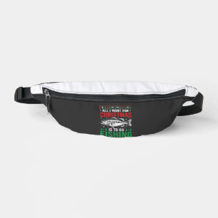 Weihnachtsangeln Bass hässlicher Pullover Bauchtasche