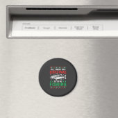 Weihnachtsangeln Bass hässlicher Pullover Magnet (In Situ (Geschirrspüler))