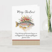 Weihnachtsangeln Feiertagskarte (Vorderseite)