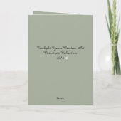 Weihnachtsangeln Feiertagskarte (Rückseite)