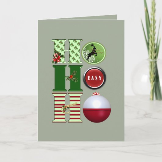 Weihnachtsangeln Feiertagskarte (Vorderseite)