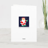 Weihnachtsangeln Feiertagskarte (Rückseite)