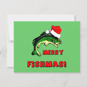 Weihnachtsangeln Feiertagskarte