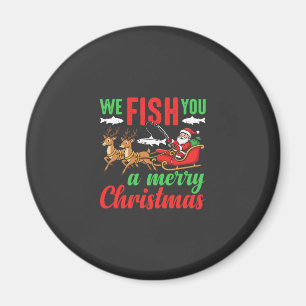 Weihnachtsangeln Frohe Fische Ihnen Magnet