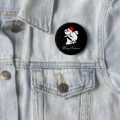 Weihnachtsangeln - Frohe Fischgründe Button (Beispiel)