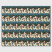 WeihnachtsAngeln gekachelt Geschenkpapier (Flach)