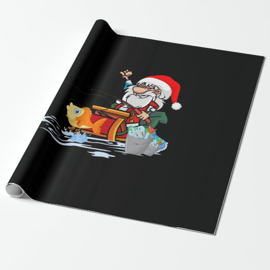 Weihnachtsangeln Geschenkpapier (Ungerollt)