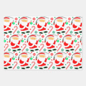 Weihnachtsangeln Geschenkpapier Set (Vorderseite 3)