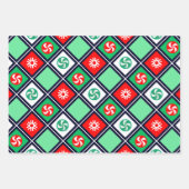 Weihnachtsangeln Geschenkpapier Set (Vorderseite 2)