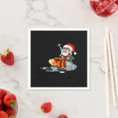 Weihnachtsangeln Serviette (Beispiel)