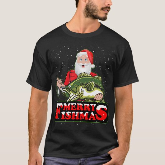 Weihnachtsangeln T-Shirt (Vorderseite)